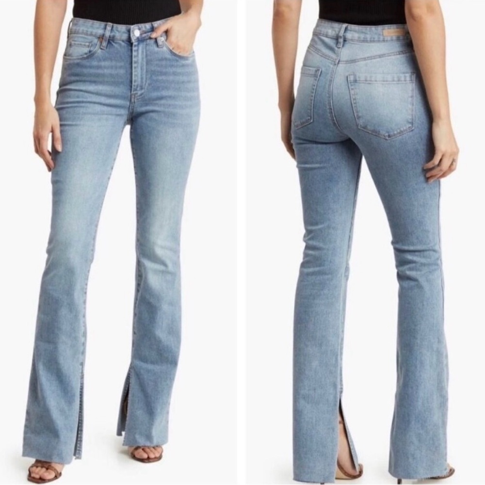 Blank NYC x REVOLVE The Hoyt High Rise Mini Flare Heans NWT SZ 25
